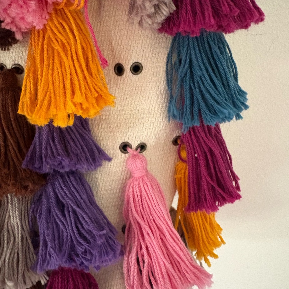 Noonday Collection Colorful Tassel La Gloria Tote Bag - Picture 7 of 12